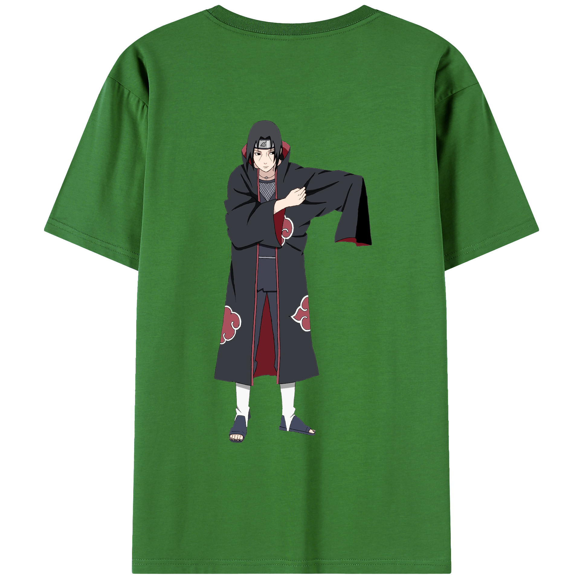 （画像用） NARUTO -ナルト- うちは イタチ Uchiha Itachi レディース半袖Tシャツ(バックプリント)